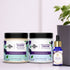 the beauty co Body Care Essential Kit | Back and Bum Cream and Scrub and French Lavender Essential Oil